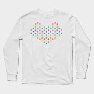 Rainbow Vintage Penny Candy Dots Long Sleeve T-Shirt